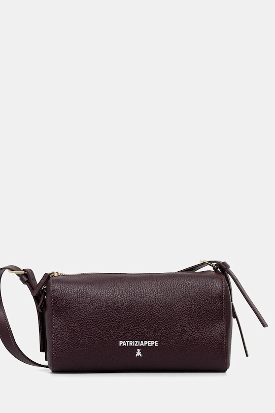 

Кожаная сумка Patrizia Pepe, бордовый