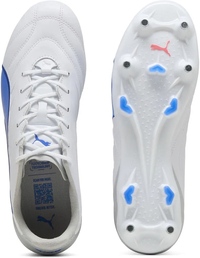 Мужские кроссовки PUMA King Pro Mxsg, 2-Puma White Bluemazing Flat Light Grey — фото 2