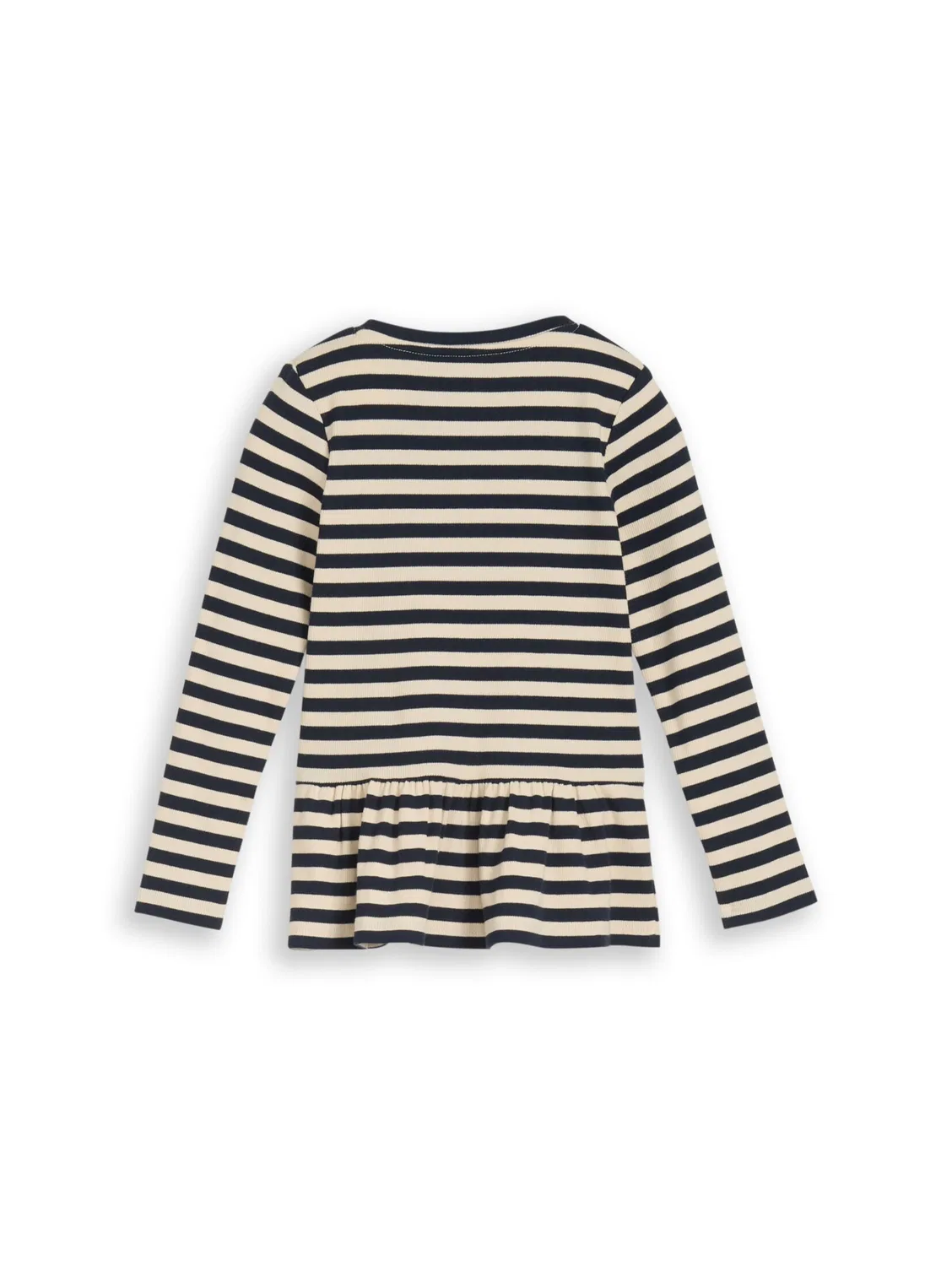Футболка Tom Tailor, Cream/Dark Blue — фото 2