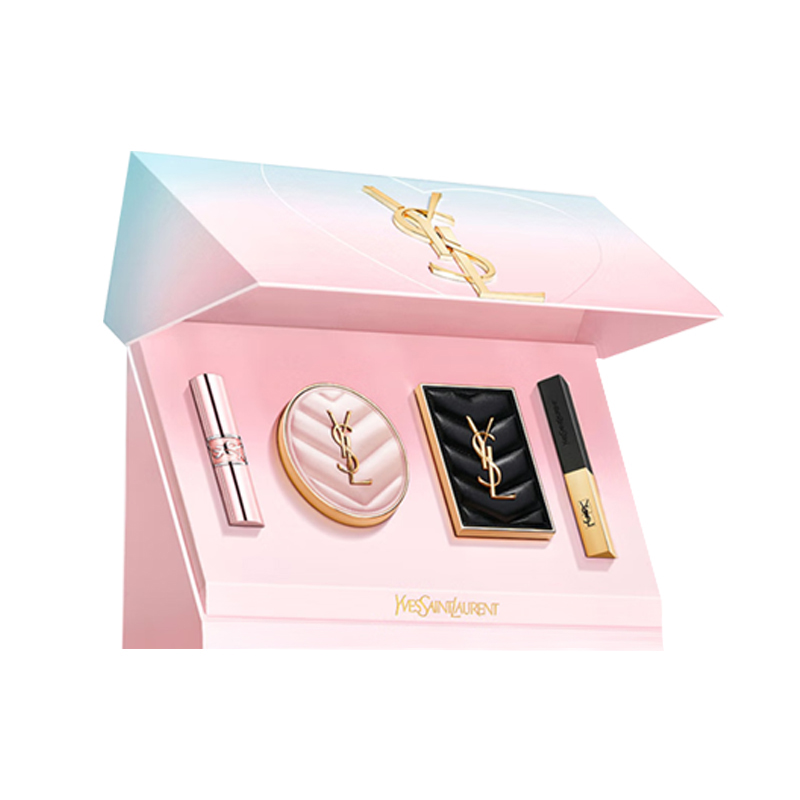 

SAINT LAURENT Valentine's Day Limited Edition Twilight Daybreak Gold Bar набор косметики Natural Adherent комплект из четырех предметов