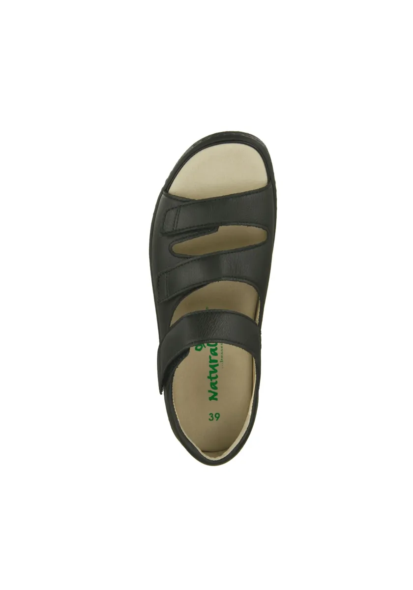 Сандалии Natural Feet "Касабланка" из гладкой кожи, черный — фото 3