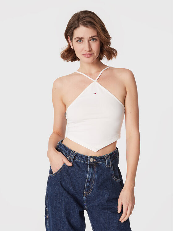 

Топ стандартного кроя Tommy Jeans, белый