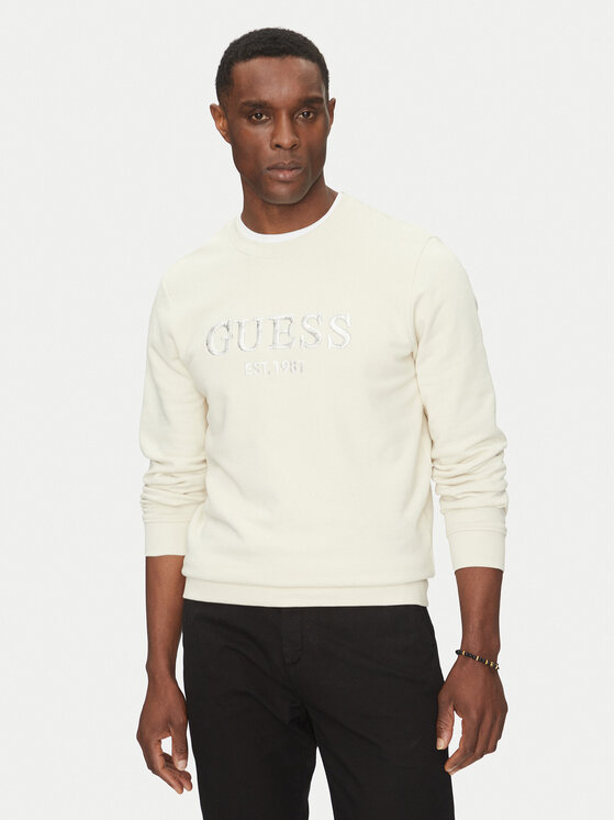 

Толстовка обычного кроя M5GQ08 KCN01 Guess, экрю