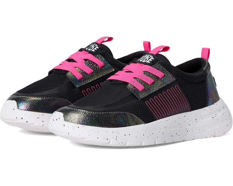 

Кроссовки Hey Dude Kids Sirocco Play Brights, цвет Black/Pink