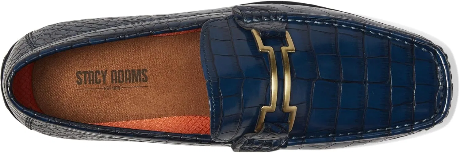 Мужские лоферы Stacy Adams Embrey Moc Toe Driver Loafer, Navy — фото 2