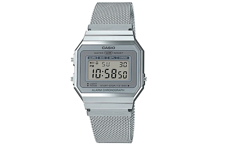 

Унисекс молодежные белые часы A700WM-7A CASIO
