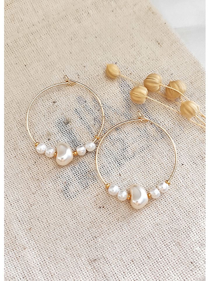 

Серьги-кольца с жемчугом Atelier MIU