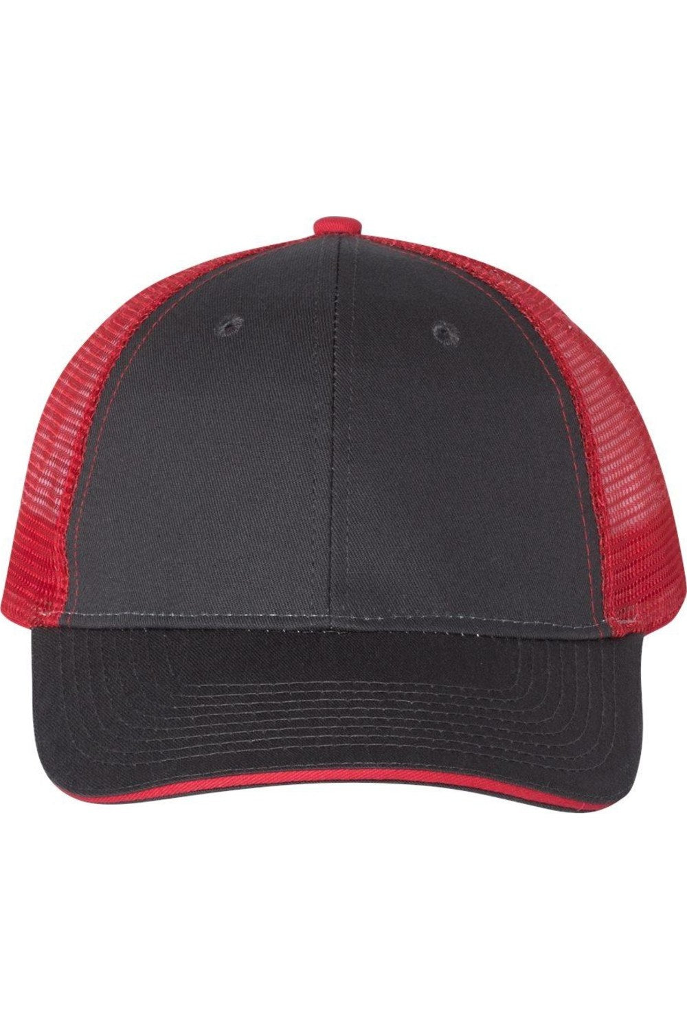 

Кепка дальнобойщика Valucap Sandwich, цвет charcoal/ red