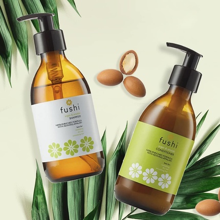 Кондиционер Argan & Amalaki, многоразовый, безотходный, стеклянный флакон 230 мл, 7,78 жидких унций - Animal Brown Fushi — фото 2