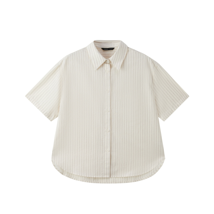 

Женская рубашка с лацканом Moderate SPAO, коричневый