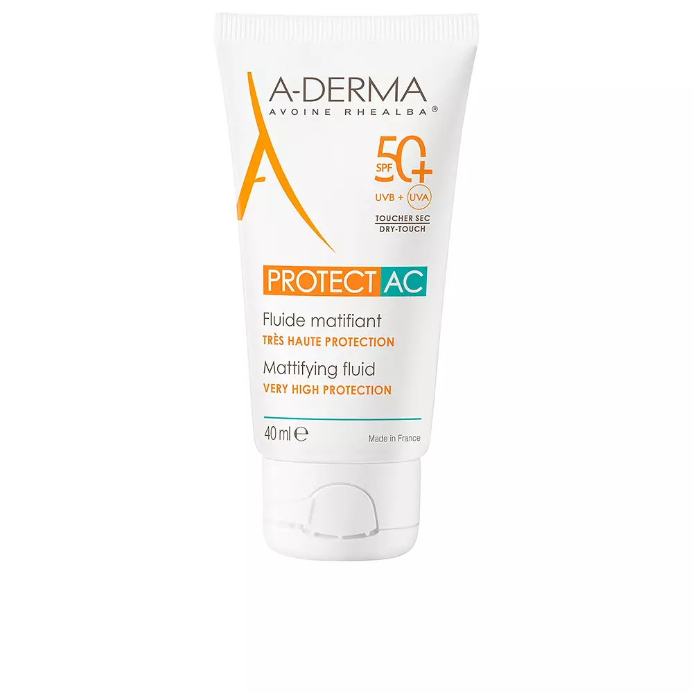 

Солнцезащитный крем Protect ac fluido solar facial matificante spf50+ A-Derma, 40 мл.
