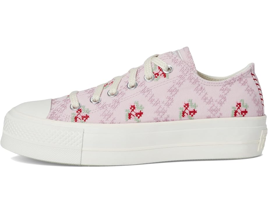Кроссовки Converse Chuck Taylor All Star Low-Top Lift Platform Sneaker, цвет Summit Pink/Vintage White/Egret — фото 4