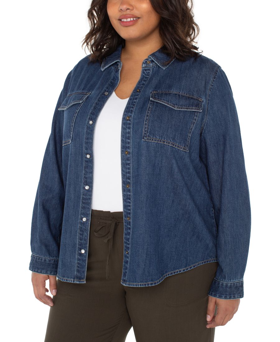 

Рубашка с карманом большого размера Liverpool Los Angeles, North Shore