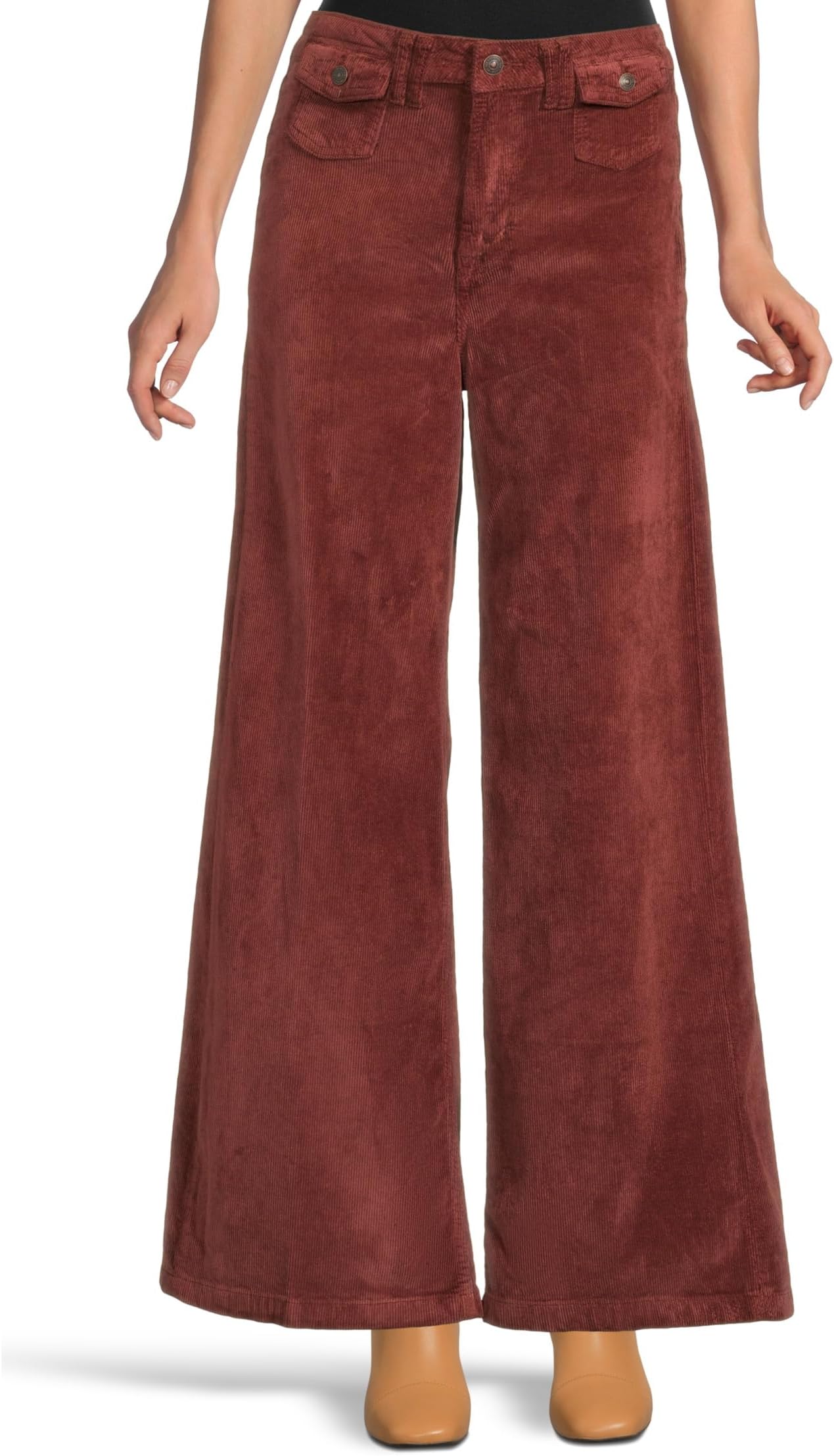

Брюки Free People Kellee High Rise Palazzo, цвет Brick Wall