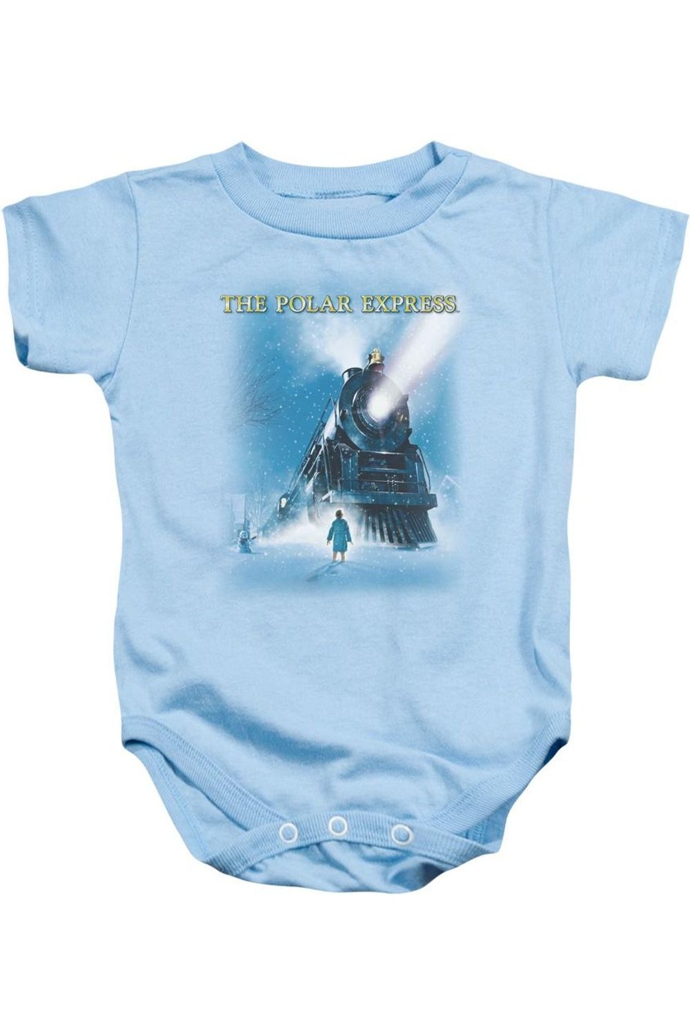 

Детский комбинезон Polar Express Big Train на кнопках Gildan, светло-голубой