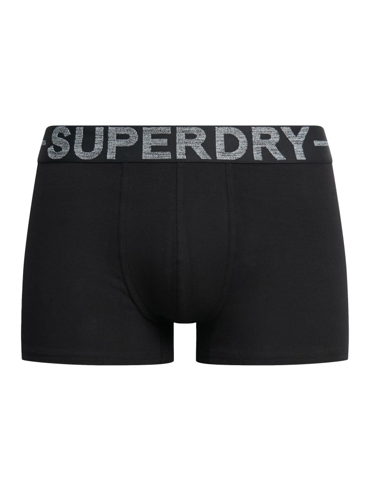 Superdry Комплект из 3 боксерских трусов, черно-оранжевого цвета — фото 2