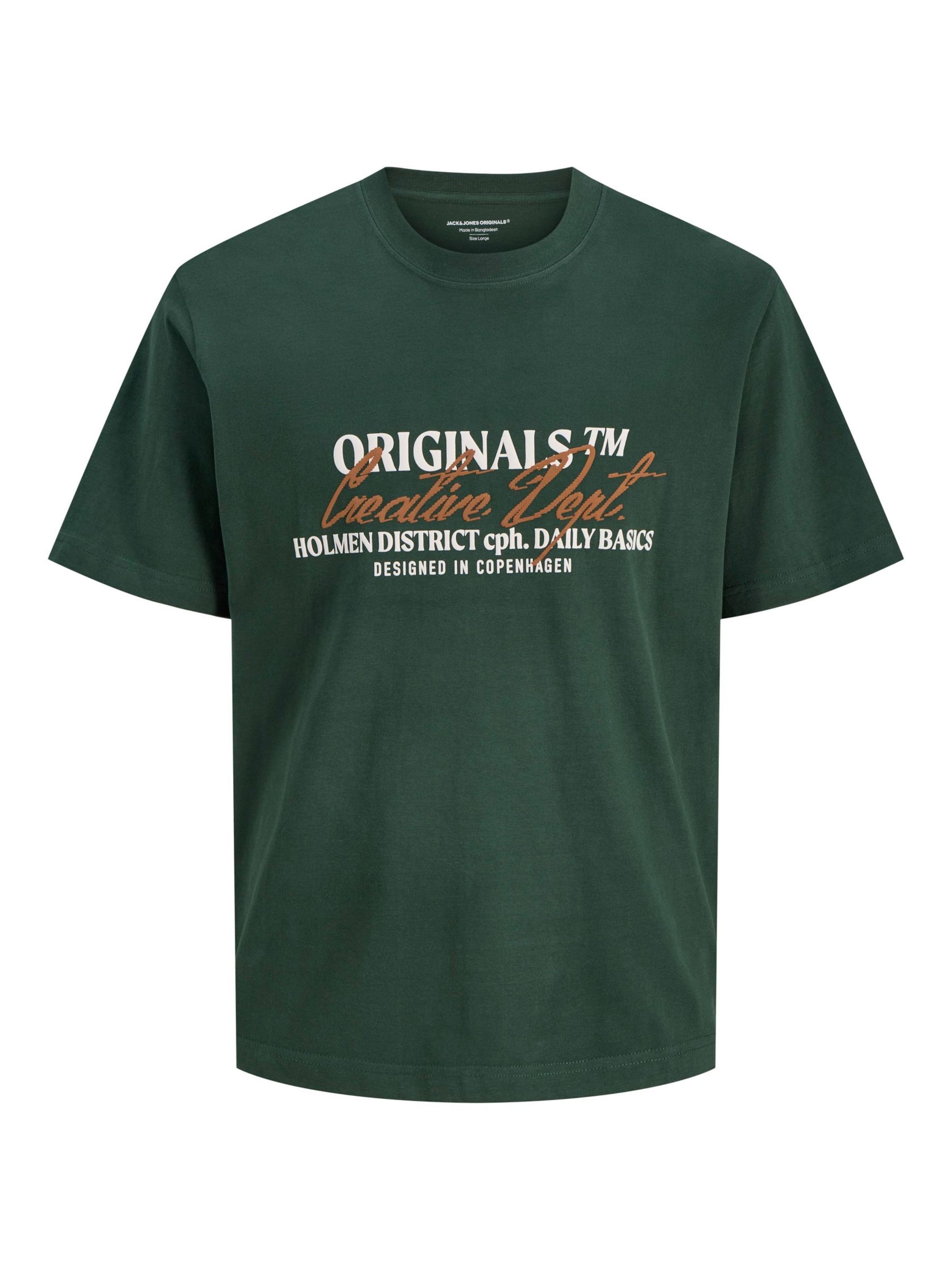 

JACK & JONES Футболка в зеленом цвете