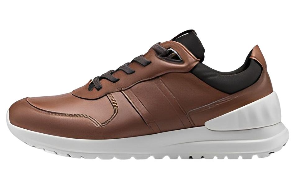 

Кроссовки ecco Ya Yue Lifestyle Shoes Men Low-top Brown, коричневый