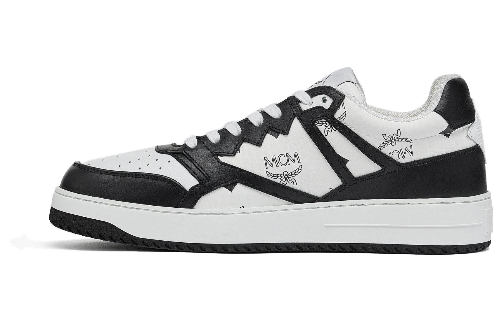 

MCM Кроссовки Visetos Low-Top для скейтбординга, мужские, черно-белые