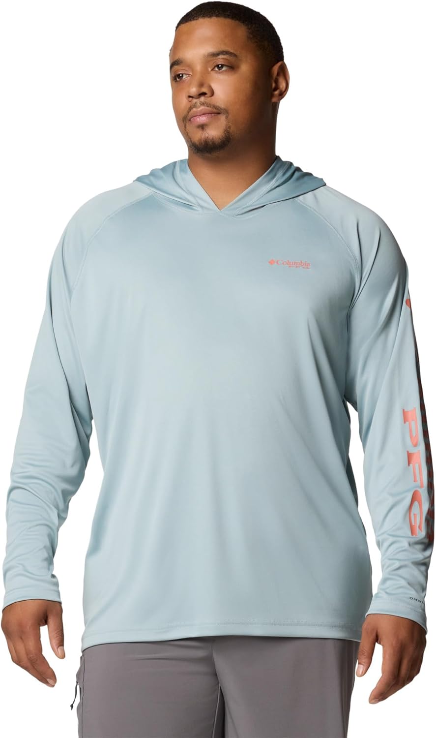

Толстовка с капюшоном Columbia Mens Terminal Tackle, Crushed Blue/Faded Peach Logo