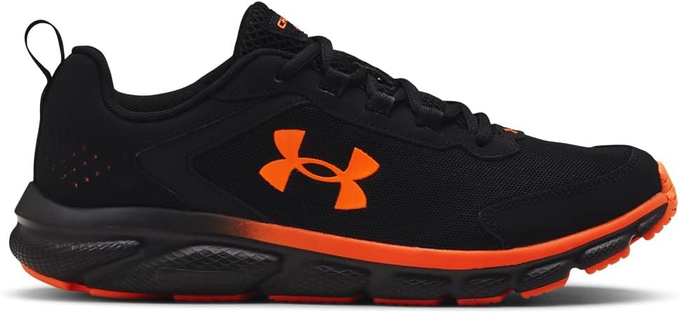 Мужские кроссовки для бега Under Armour Charged Assert 9, черный/оранжевый — фото 3