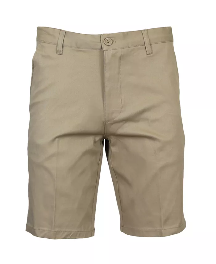 

Мужские облегающие хлопковые эластичные шорты чинос Galaxy By Harvic, загар/бежевый