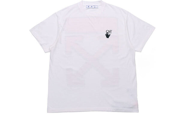 Футболка ss21 back red arrow cotton short sleeve loose fit white Off-White, белый — фото 2