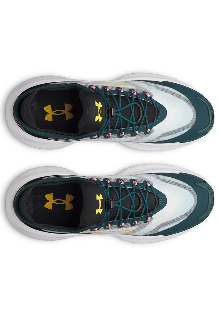 Кроссовки спортивные мужские SlipSpeed, Nova Under Armour, белый/зеленый/золотой — фото 4