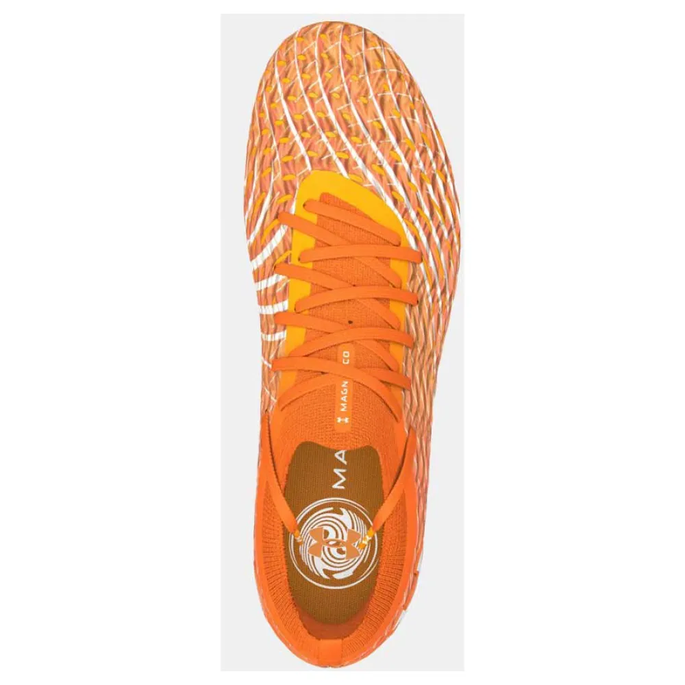 Футбольные бутсы Under Armour Magnetico Elite 5 FG, оранжевый — фото 4