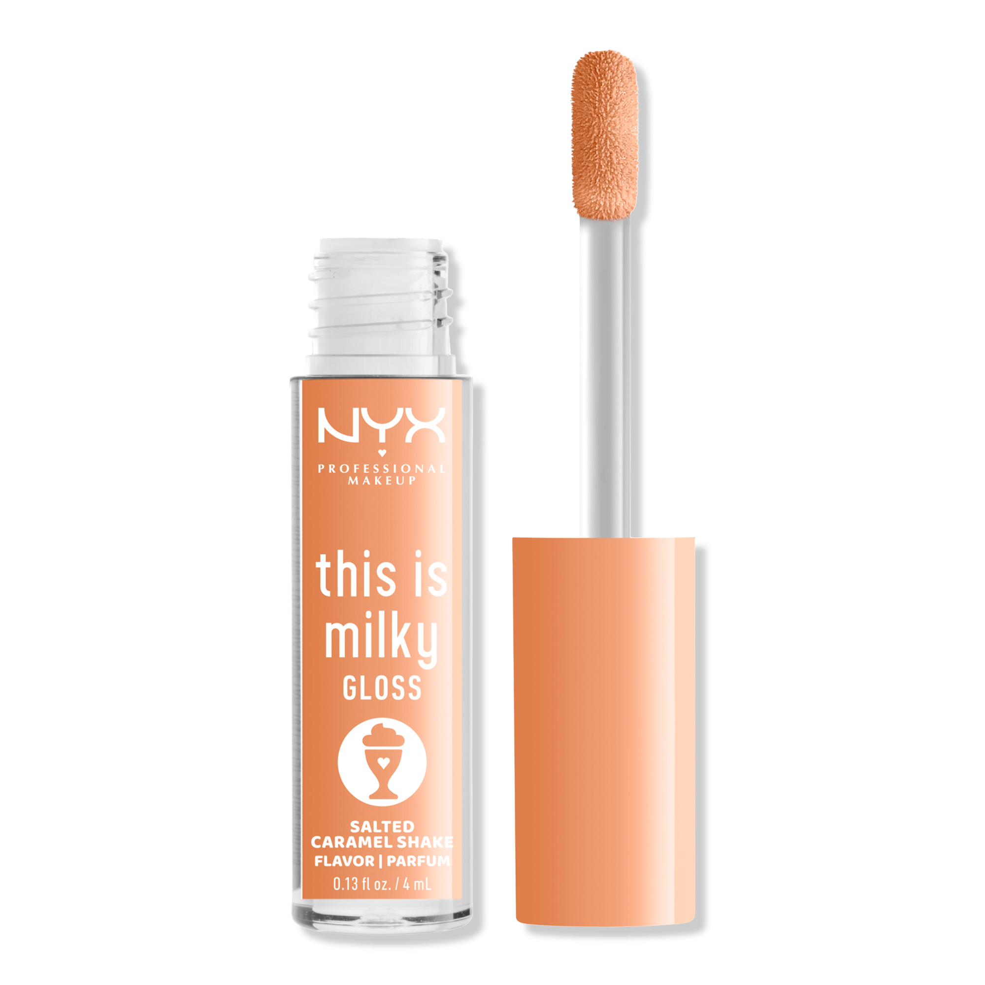 

Это веганский блеск для губ Milky Gloss Milkshakes. NYX Professional Makeup, Salted Caramel Shake (caramel)