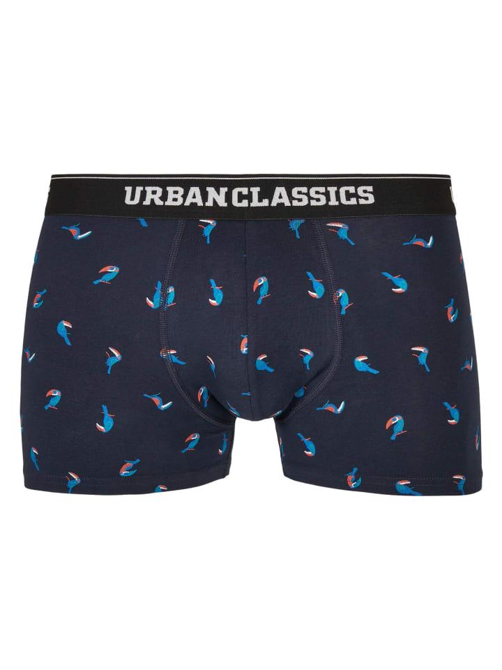 

Трусы боксеры Urban Classics Boxershorts, цвет bird aop+ boxer orange + cha