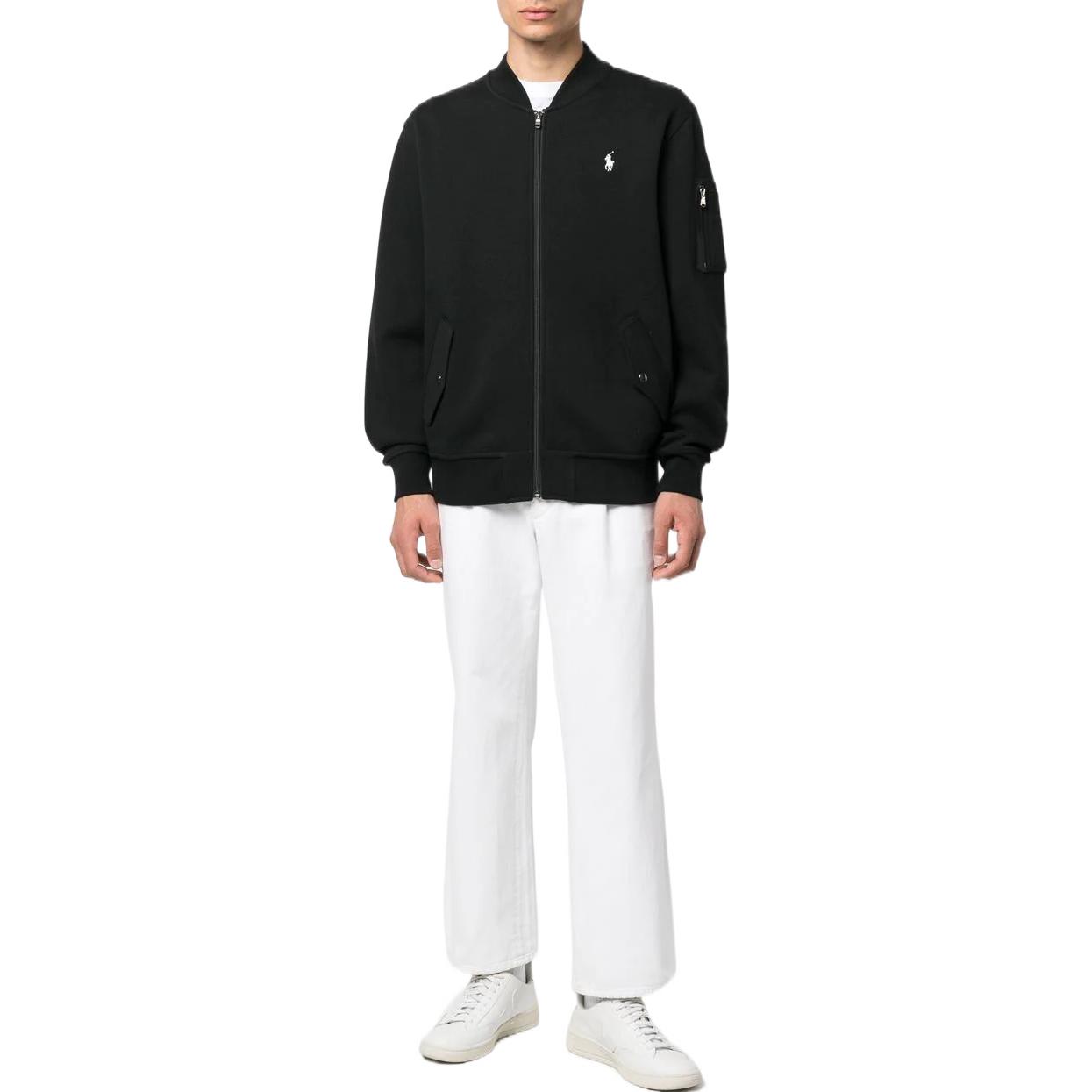 Толстовка на молнии Pony Polo Ralph Lauren, черная — фото 3