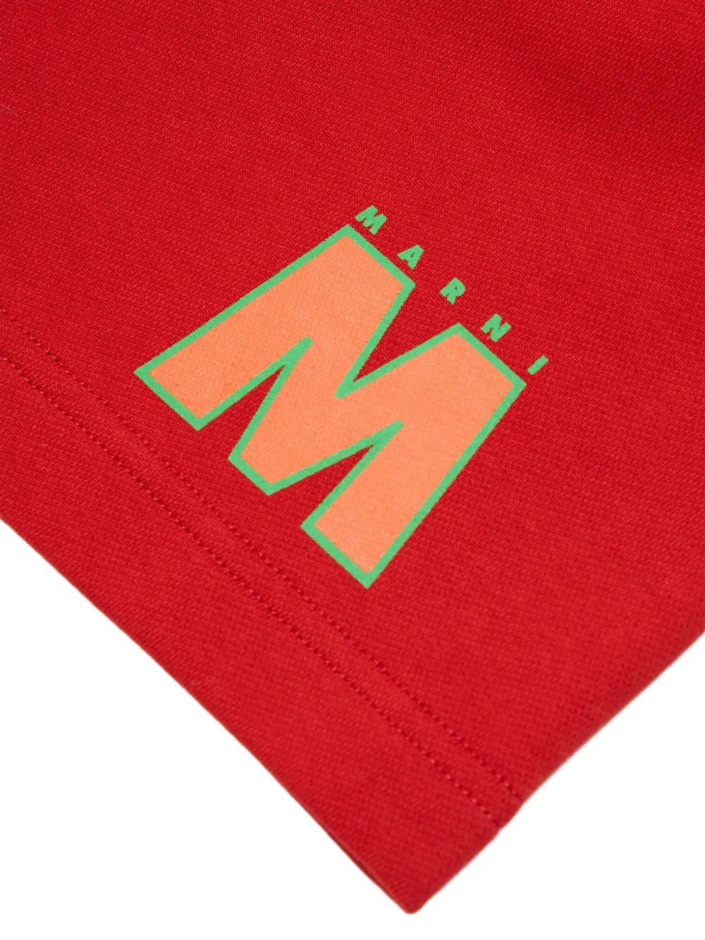 Шорты с молниями Marni Kids, красный — фото 4