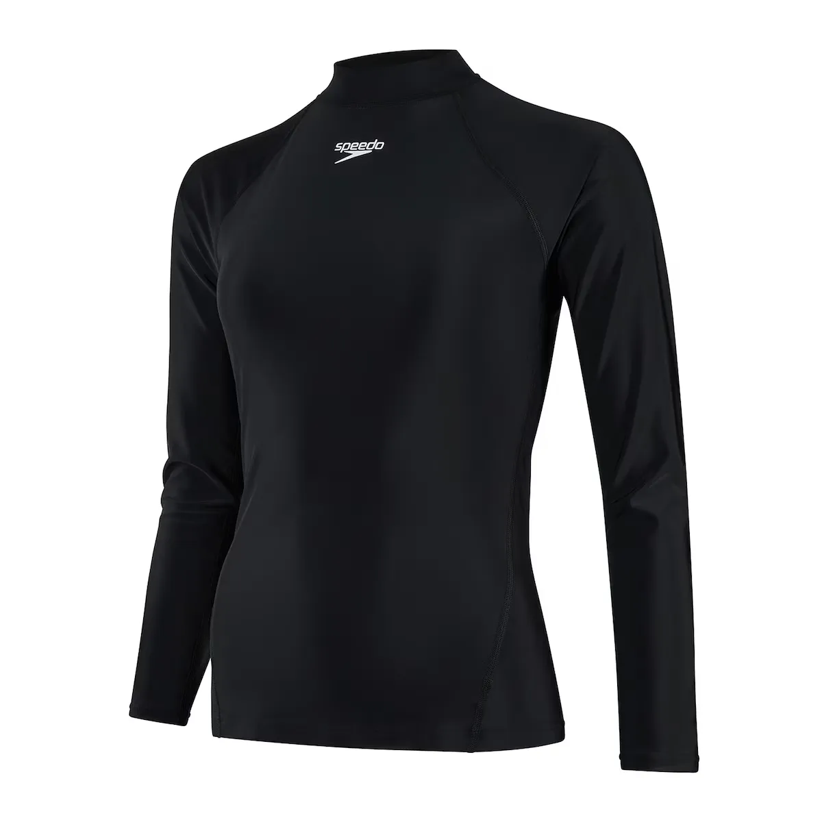 

Женская футболка для плавания с длинным рукавом Rash Top Speedo, чёрный
