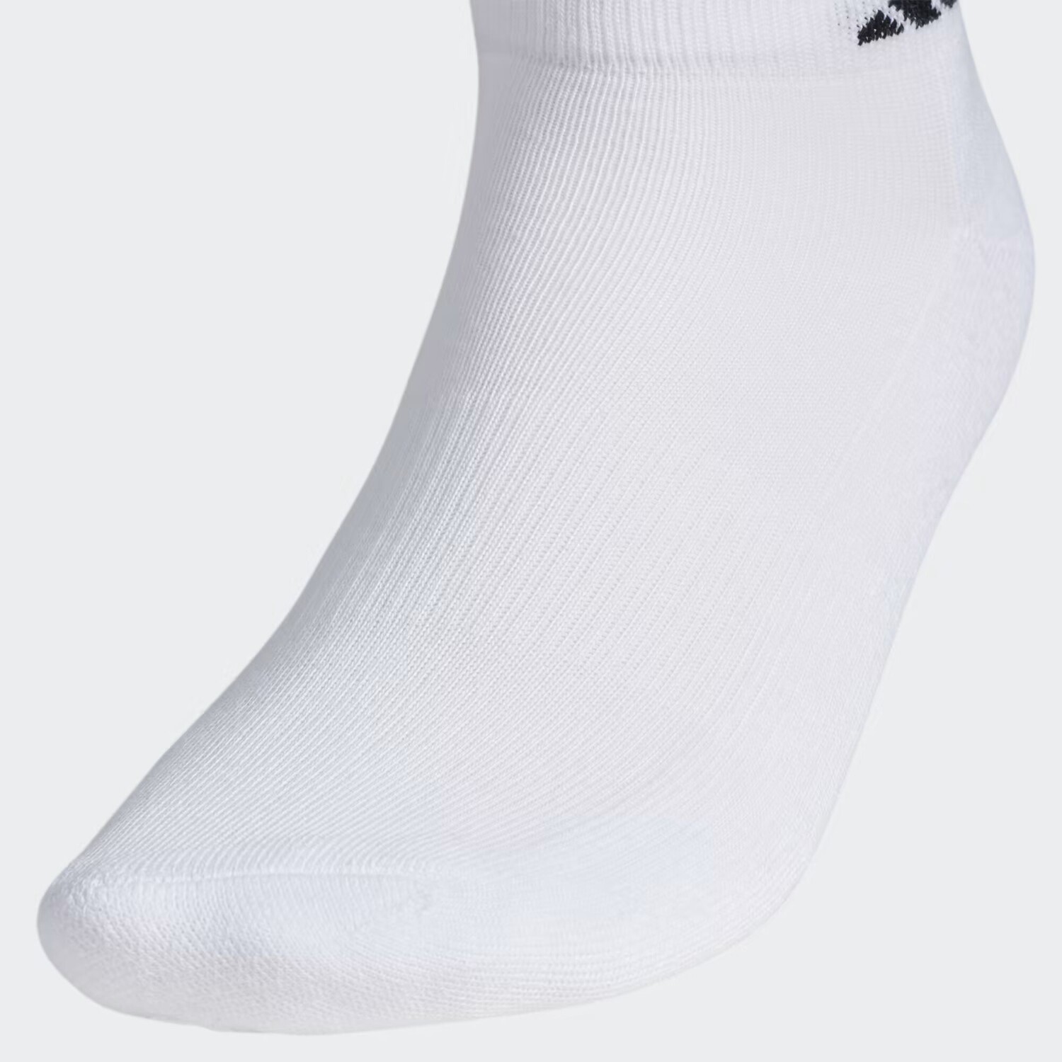Спортивные низкие носки с мягкой подкладкой, 6 пар Adidas, White/Black — фото 3