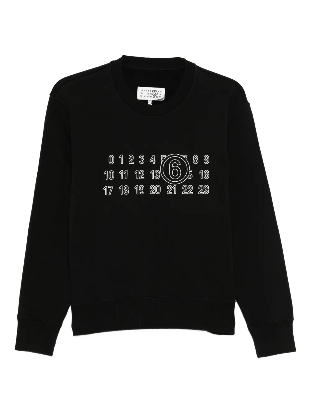 

Толстовка с логотипом MM6 Maison Margiela, черный