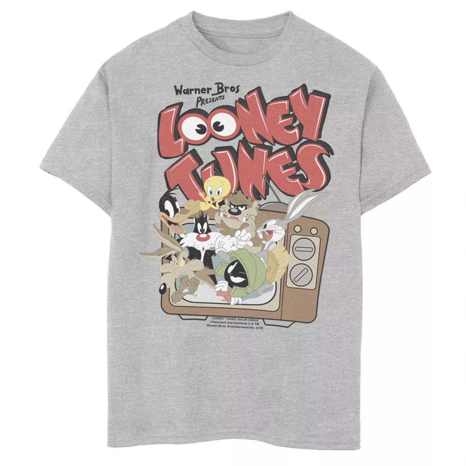 

Футболка с плакатом и графическим рисунком Looney Tunes Tune для мальчиков 8–20 лет Licensed Character