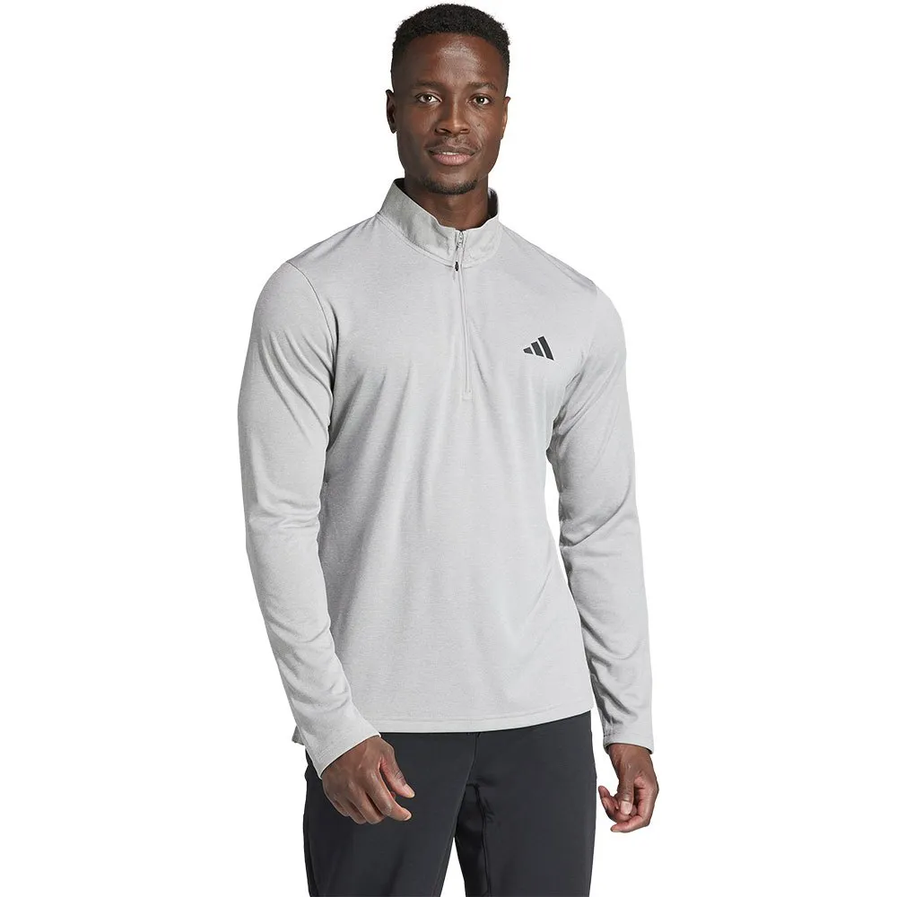 

Толстовка adidas Train Essentials half zip, серый