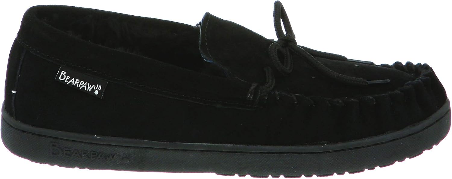Мужские мокасины BEARPAW Moc II нескольких цветов, Мужские тапочки, Мужская обувь, Удобные и легкие, черный — фото 3
