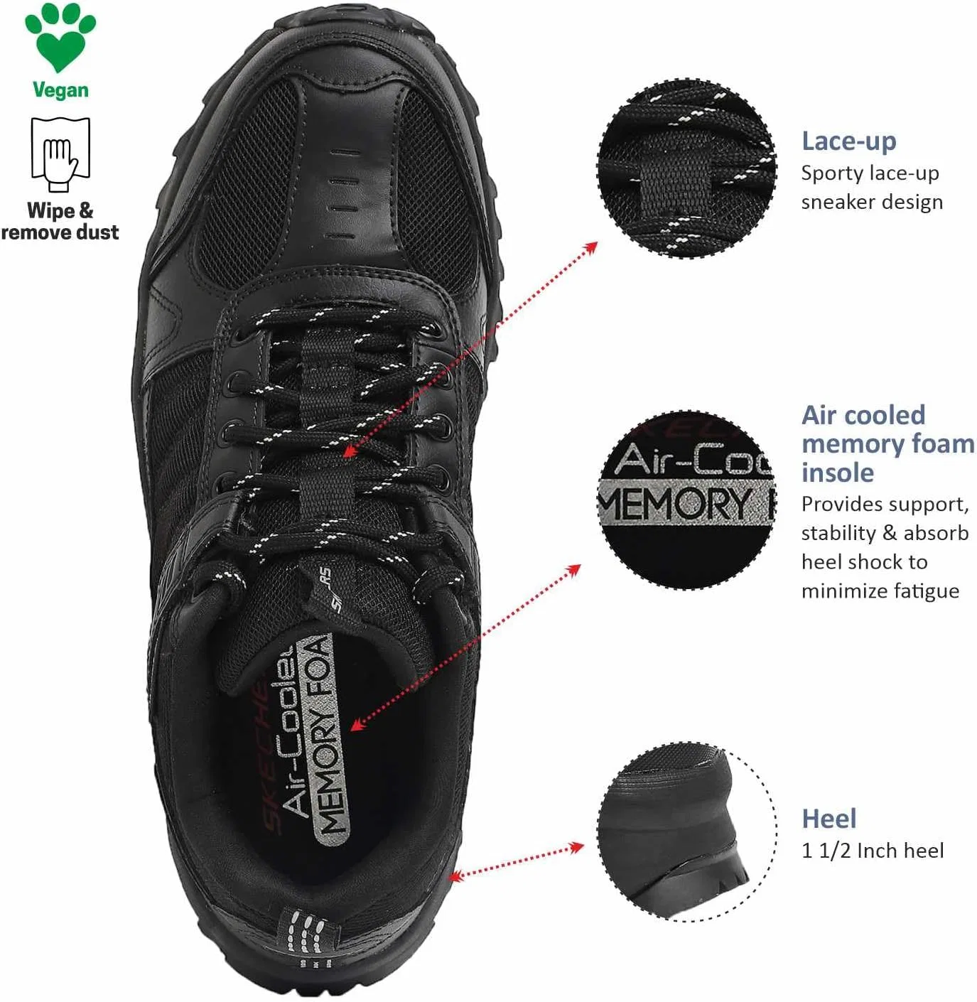 Кроссовки Skechers Comfortable Sporty Trekking Man Bionic Trail - Black — фото 4
