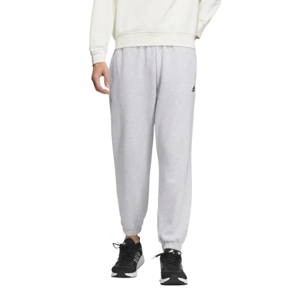 Футболка Adidas Unisex вязаная спортивная светло-серый меланж — фото 4
