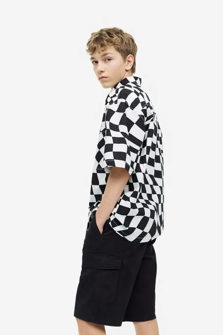 

Твиловые шорты карго H&M, черный