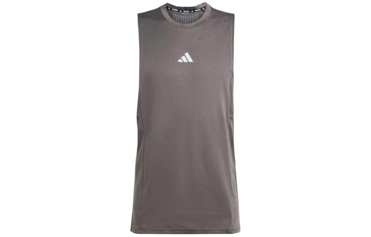 

Одежда Майка Мужской Темно-Серый Adidas, темно-серый