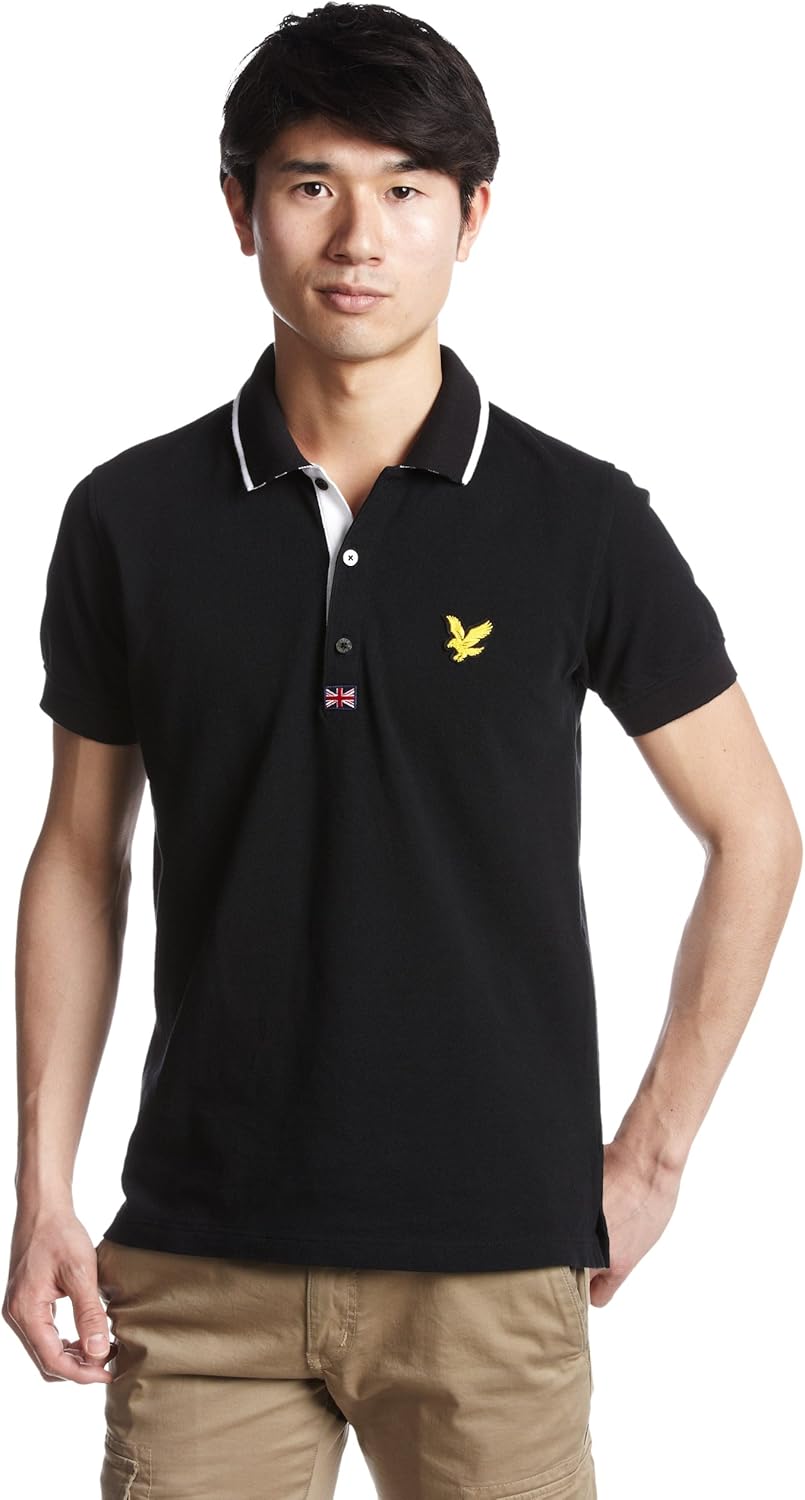 

Рубашка-поло Lyle & Scott с британским флагом, черный