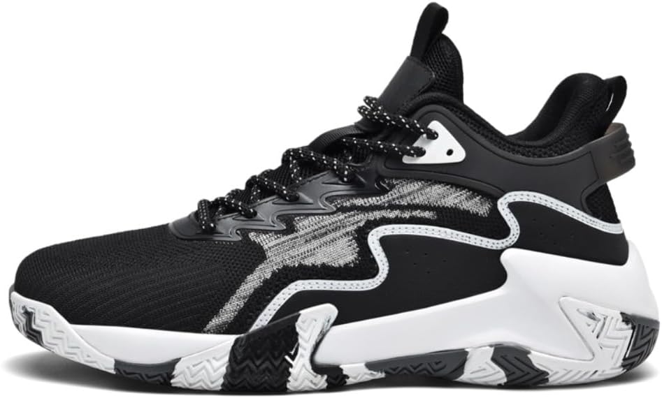 

Мужская обувь Diruite Спортивная обувь Беговые кроссовки Обувь для улицы Модные кроссовки Повседневная обувь Дышащие баскетбольные кроссовки, белый/черный