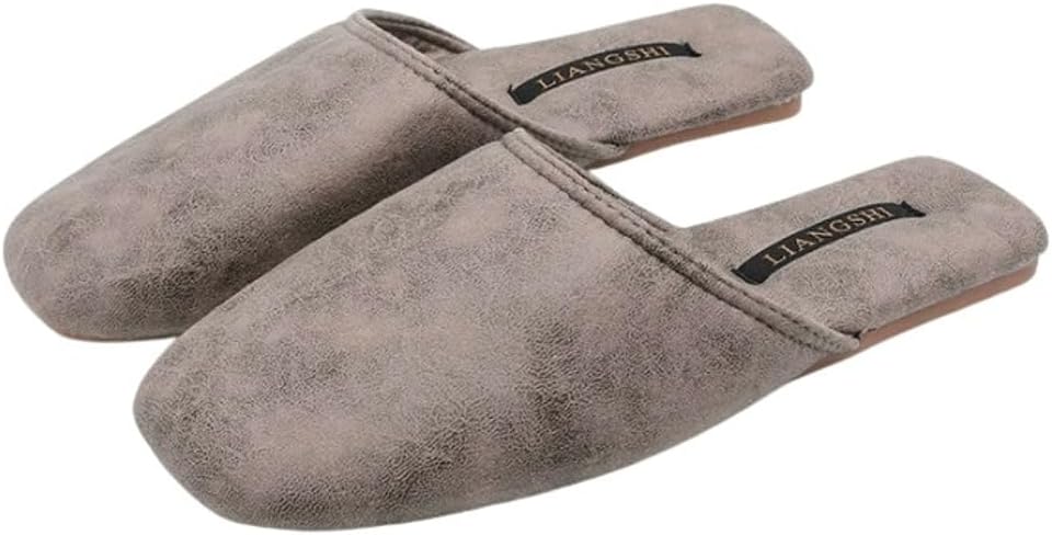 

Тапочки для женщин и мужчин Роскошные закрытые сандалии Легкая домашняя обувь Для дома и улицы Yafirgeer, серый