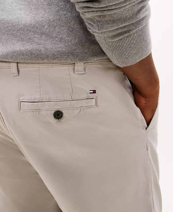 Мужские удобные брюки-чиносы TH Flex Stretch Custom-Fit больших размеров Tommy Hilfiger, оранжевый — фото 3
