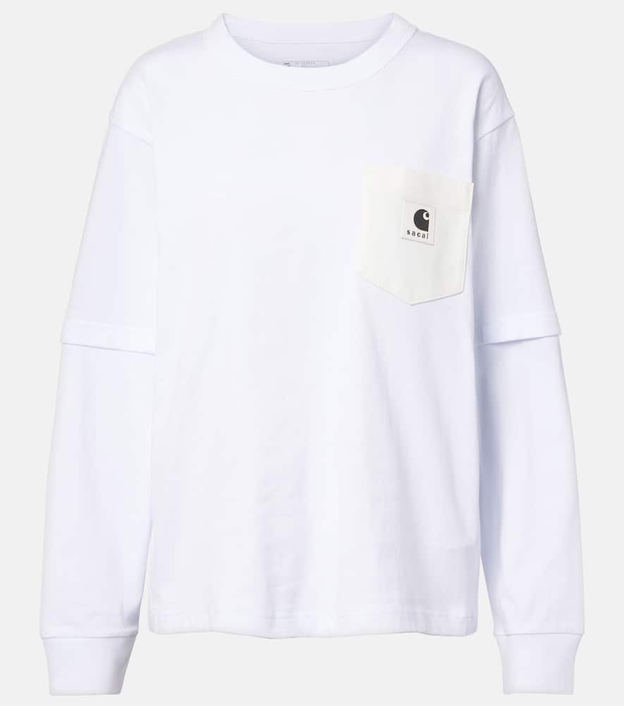 

Футболка Carhartt из многослойного хлопкового джерси Sacai, White