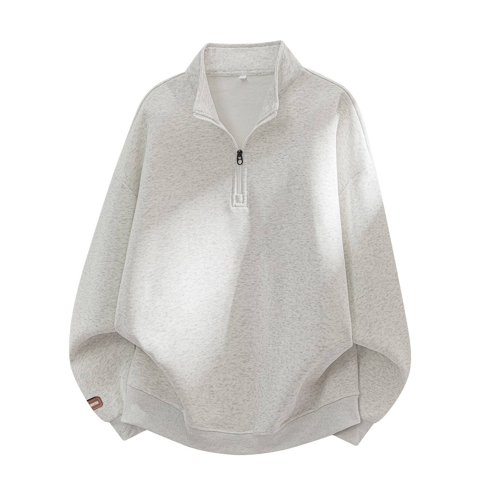 

Свитшот Unisex Stand Collar Moderate Regular WARRIOR, белый heather серый[free diy badge]