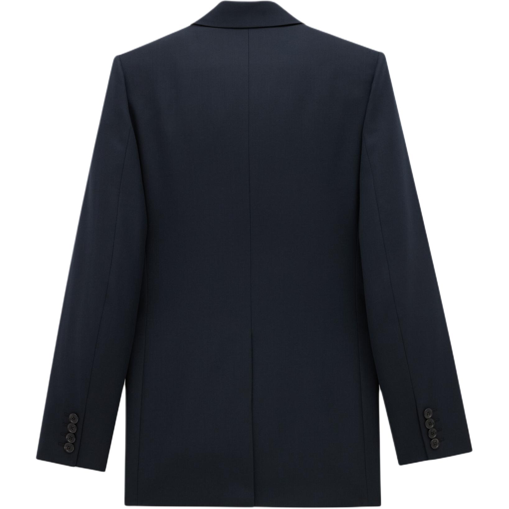 Мужской пиджак для делового костюма цвет SAINT LAURENT, темно-синий — фото 4